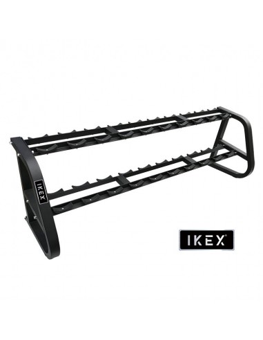 Ikex Soporte mancuernas de goma 10 pares  2 nivele