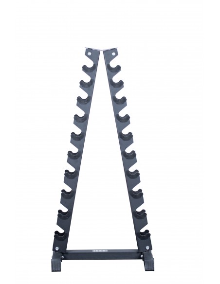 Ikex Soporte vertical pequeño mancuernas goma 10 p