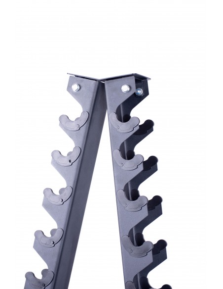 Ikex Soporte vertical pequeño mancuernas goma 10 p