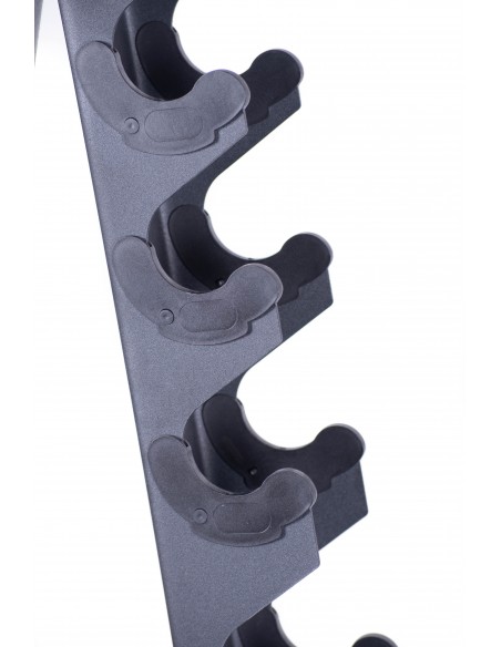 Ikex Soporte vertical pequeño mancuernas goma 10 p