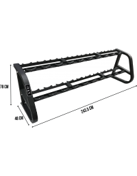 Ikex Soporte mancuernas de goma 10 pares  2 nivele 2