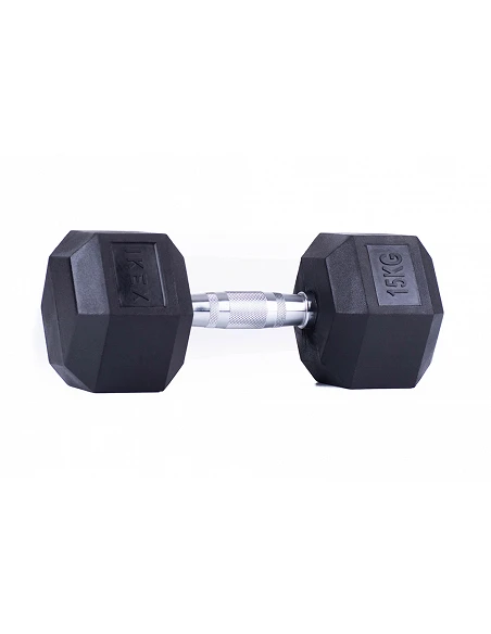 Mancuerna Hexagonal IKEX Profesional – Goma Moldeada y Mango Anticorrosión