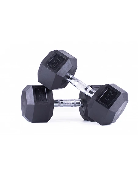 Mancuerna Hexagonal IKEX Profesional – Goma Moldeada y Mango Anticorrosión