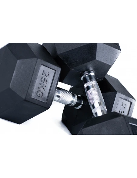 Mancuerna Hexagonal IKEX Profesional – Goma Moldeada y Mango Anticorrosión