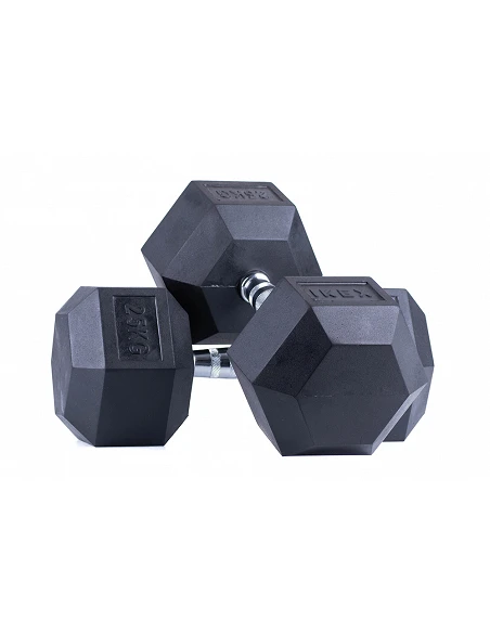 Mancuerna Hexagonal IKEX Profesional – Goma Moldeada y Mango Anticorrosión