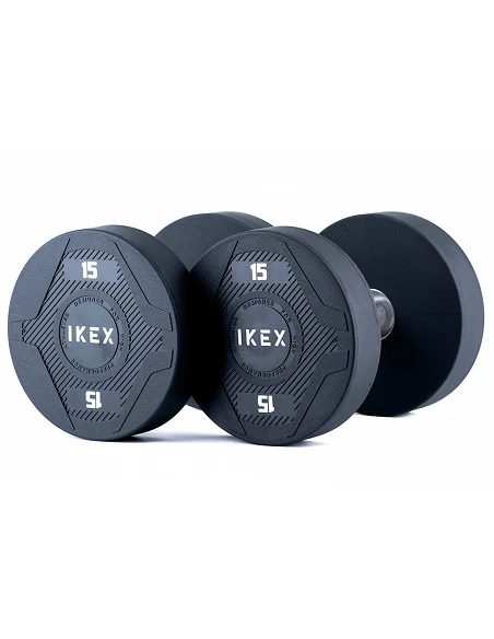 Mancuerna Redonda IKEX Profesional Uretano TPU – Núcleo Acero Macizo