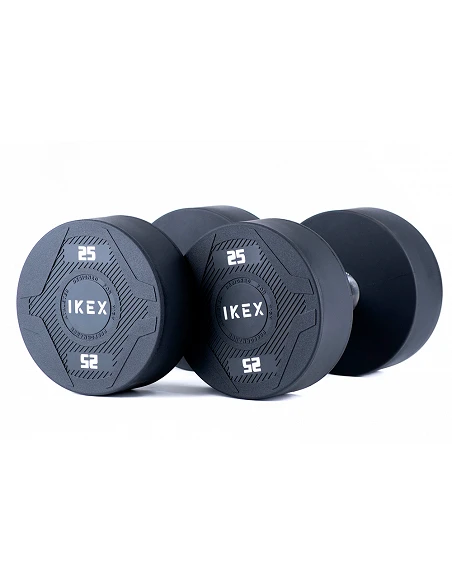 Mancuerna Redonda IKEX Profesional Uretano TPU – Núcleo Acero Macizo
