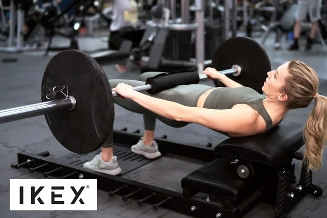 Ejercicio hip thrust con barra