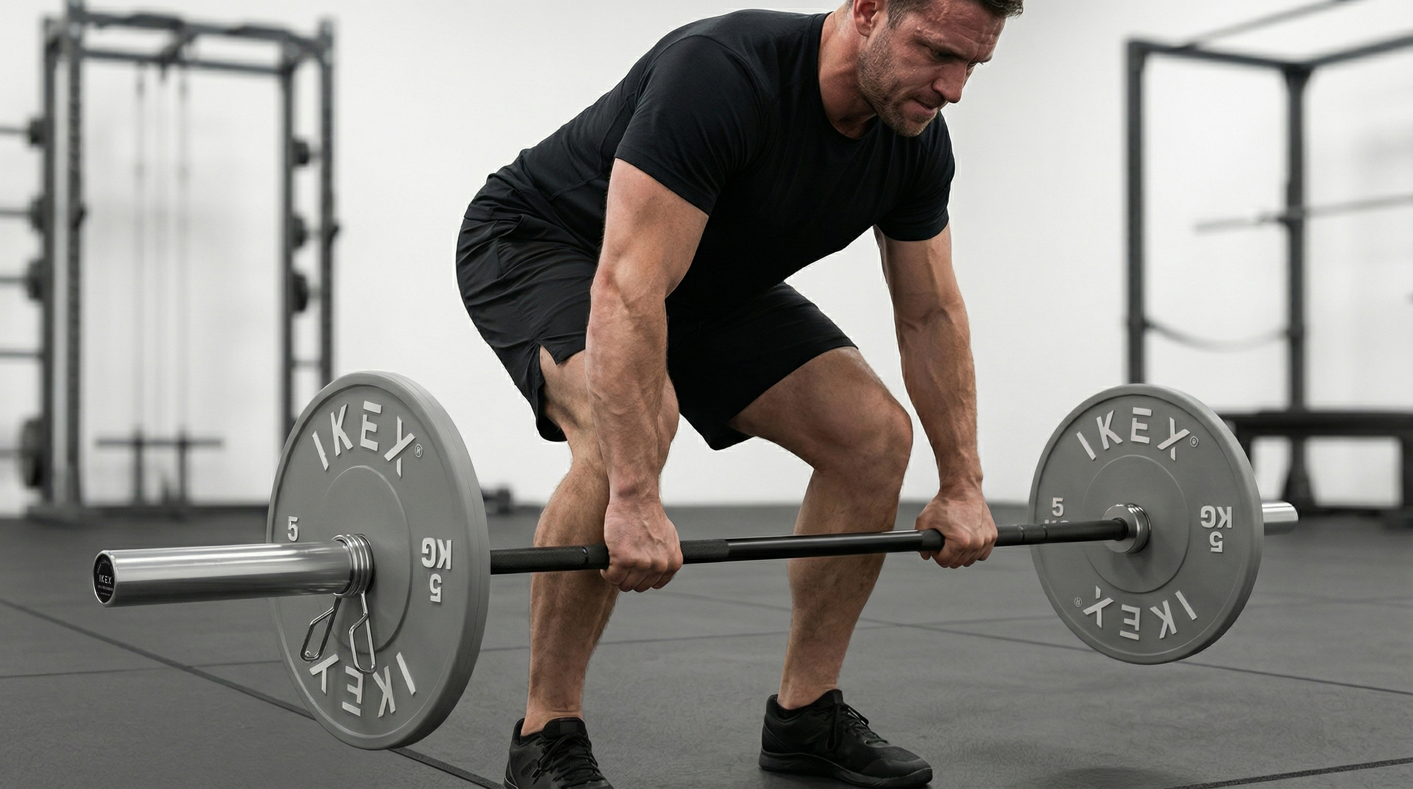 Uso de la Barra CrossFit Hombre IKEX en peso muerto