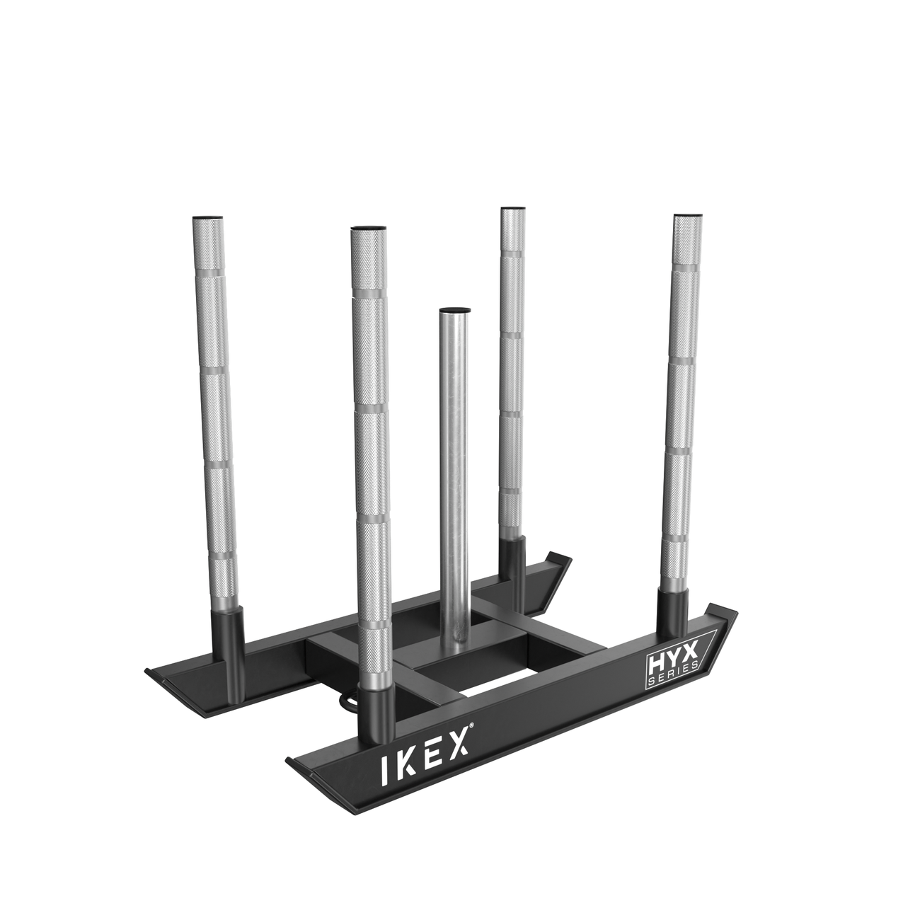 Render de la estructura y los postes del trineo HYX IKEX en perspectiva